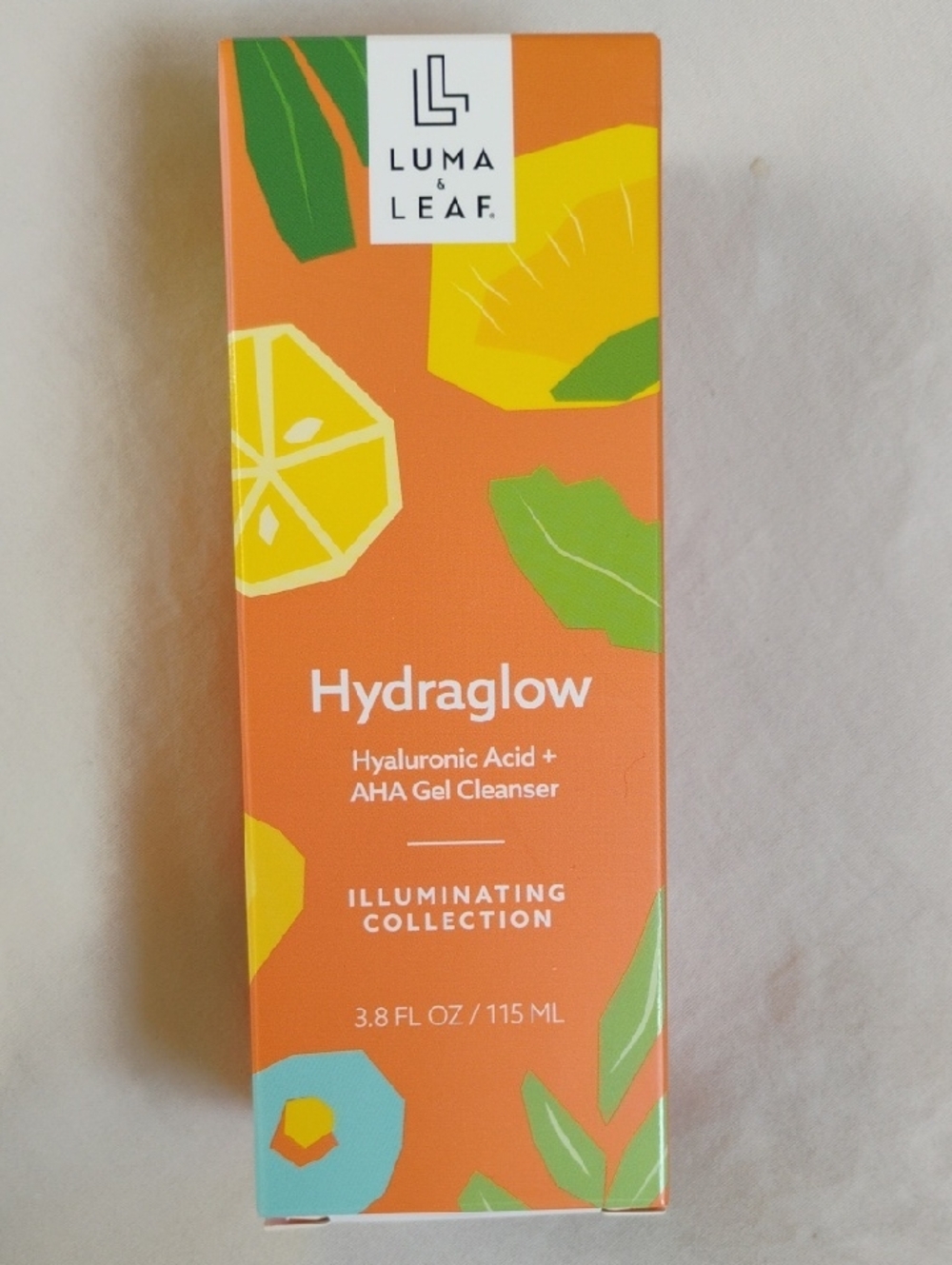 Luma & Leaf Hydraglow Gel Cleanser  115ml Hyaluronic Acid + AHA